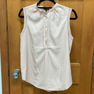 Ann Taylor Small Light Pink Sleeveless Shell